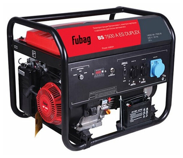 Бензиновый генератор Fubag BS 7500 A ES DUPLEX