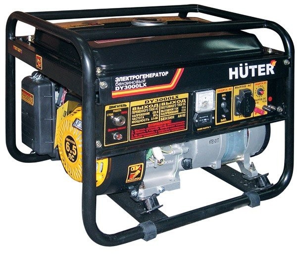 Бензиновый генератор HUTER DY3000LX-электростартер (без аккумулятора)